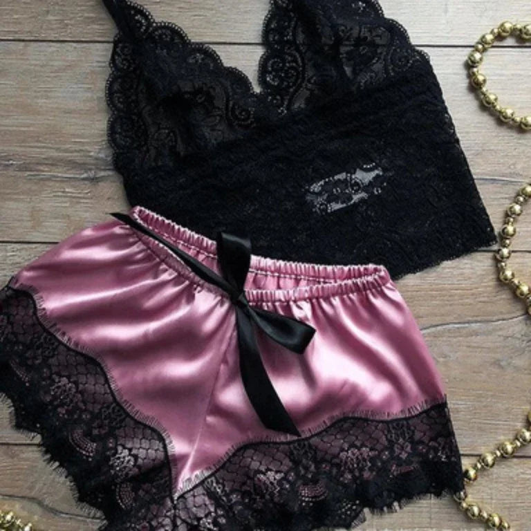 Ensembles sexy pour femmes, ensemble haut et short 2 pièces,