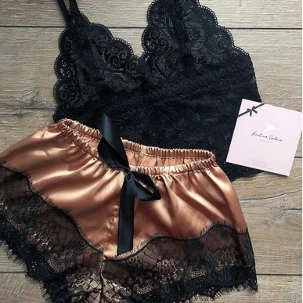 Ensembles sexy pour femmes, ensemble haut et short 2 pièces,